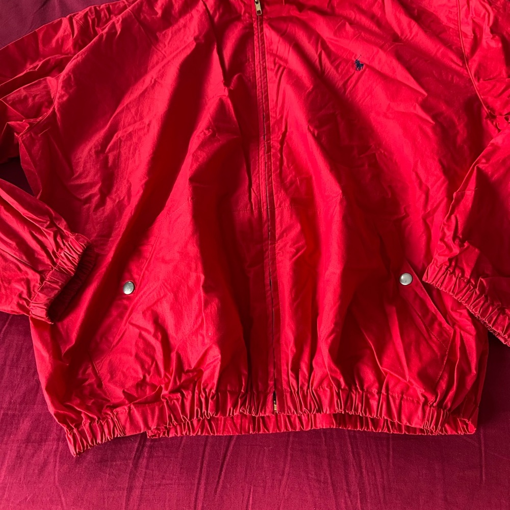 Ralph Lauren Bright Red Raincoat